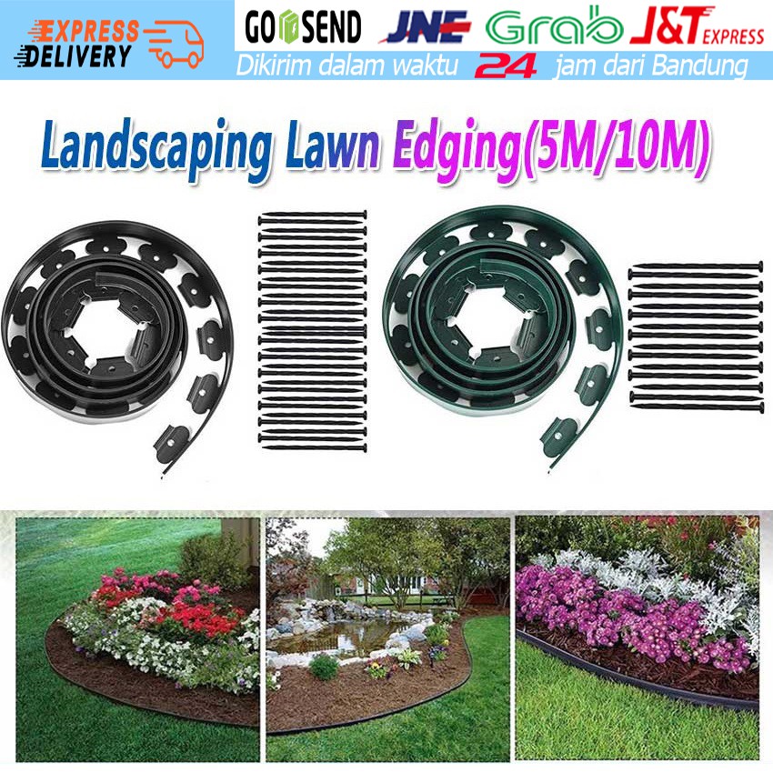 5/10 Meters Flexible Garden Border Lawn Grass Edge Edging Dekorasi Taman Pagar Taman Rumput Fence