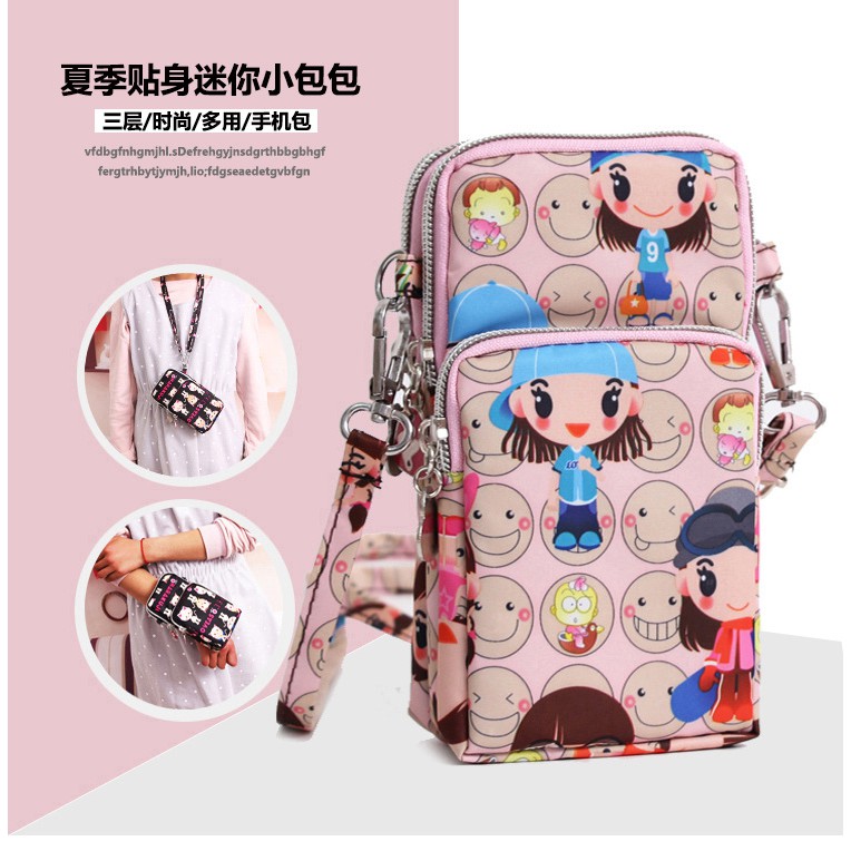 1001 IMPORT TAS DOMPET MINI  WANITA HARAJUKU WATERPROOF !!! - 3 VARIASI