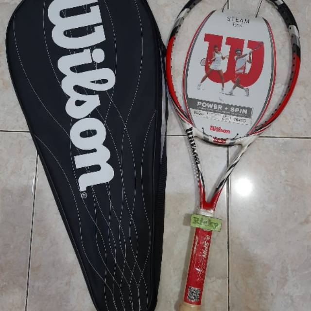 RAKET TENIS WILSON STEAM 105 S - POWER + SPIN - BLX - SPIN EFFECT TECHNOLOGY - ORIGINAL