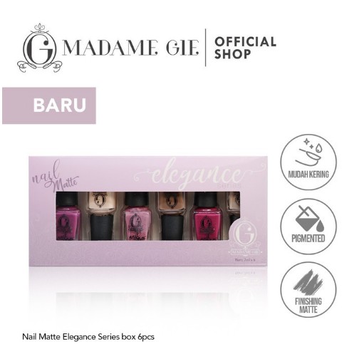 Kutek Madame Gie Nail Matte / Madame Gie Nail Matte Elegance Series (Faizaa Store)