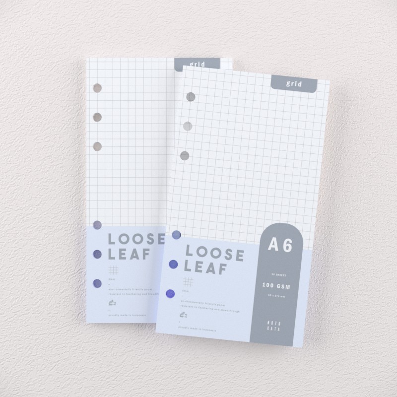 

A6 - Loose Leaf Grid Kotak by Notokata