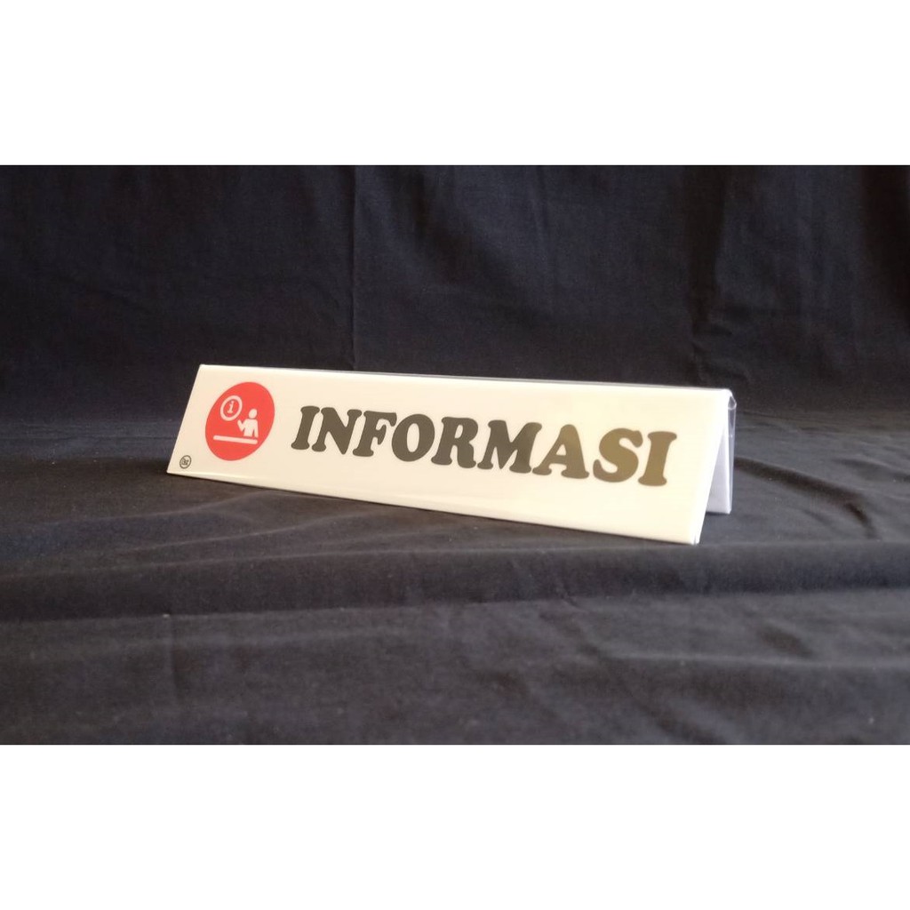 

Label Meja Akrilik Informasi/Istirahat
