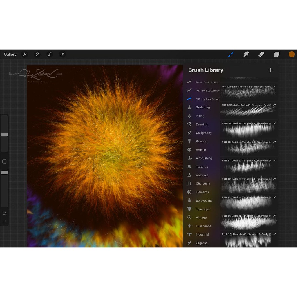 28 Realistic FUR Brushes - Procreate