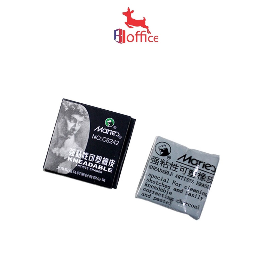 

Maries Kneadable Eraser C6242 / Penghapus Elastis Charcoal