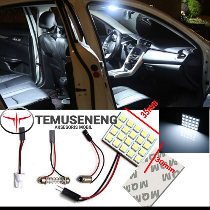 Lampu Led Plafon Mobil Led Kabin Cabin Mobil 5050 Smd 20 Chip Soket Festoon T10 Super Terang Murah