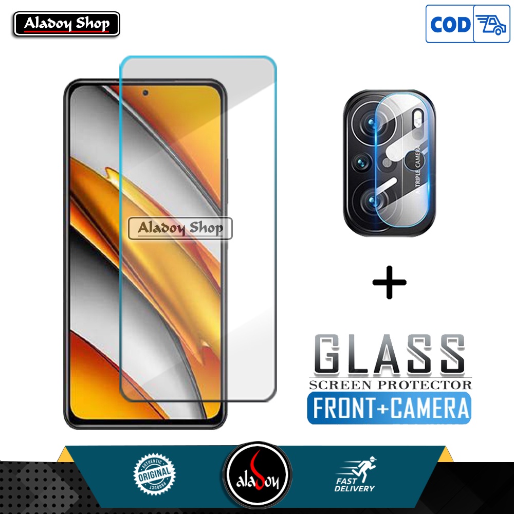 PAKET Tempered Glass Layar Clear + Tempered Glass Camera Xiaomi Poco F3 2021