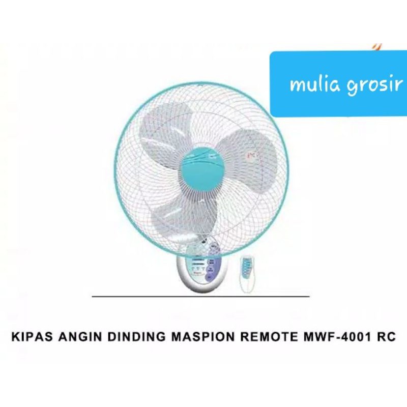 Wall Fan Maspion Remot 16&quot; 4001RC / Kipas Angin Dinding Maspion 16&quot; / Kipas Maspion 16&quot; Remot