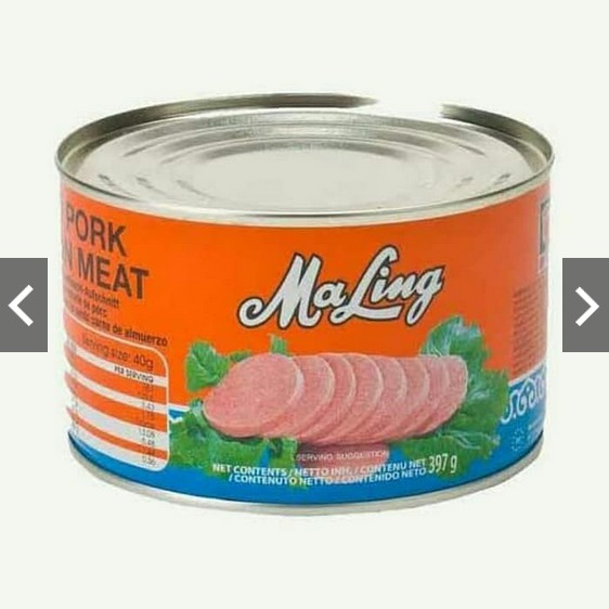 

MaLing Kaleng TTS 397 gram Canned Pork Luncheon Meat Ham 397gr Ma Ling