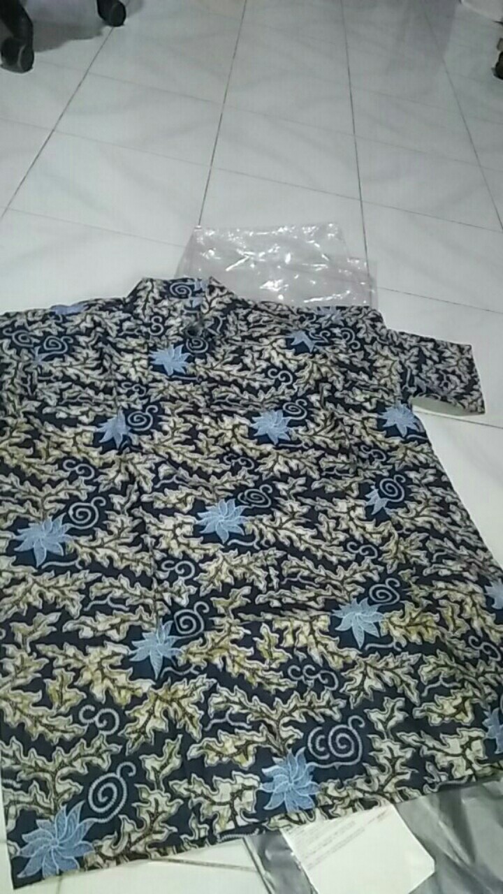 Bswart Batik Hrb026 Kenongo Hem Pendek Padi Pekalongan M L Xl Batik Pria Murah Modern Grosir