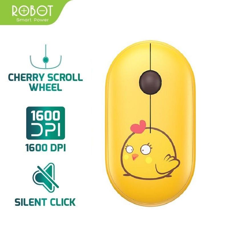 MOUSE WIRELESS SILENT KEY 1600DPI ROBOT M230