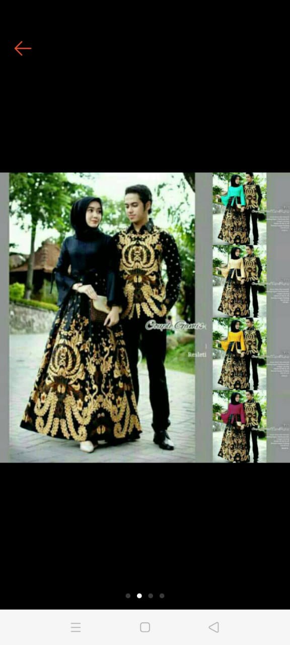 Maura Couple - Sania Ruffle Batik Couple