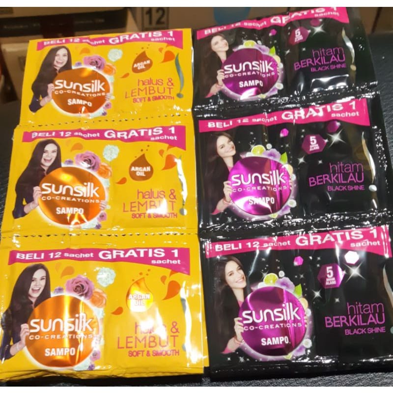 Sunsilk Renceng 19ml Shampo 12Sachet [Nisadkc]