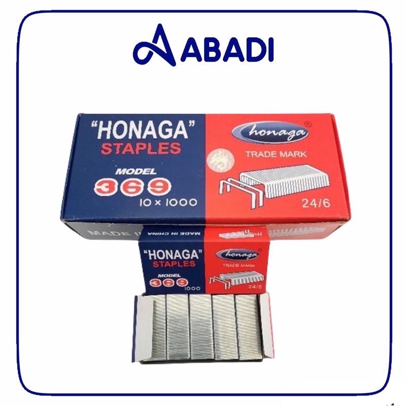 

Isi Staples Honaga 369 24/6 (1kotak/10pak)