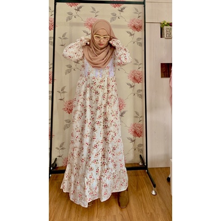 Gamis katun jepang bukan ditsy/ bukan Ditsy Nightgown/ Gamis kotak katun jepang/ Gamis katun jepang 