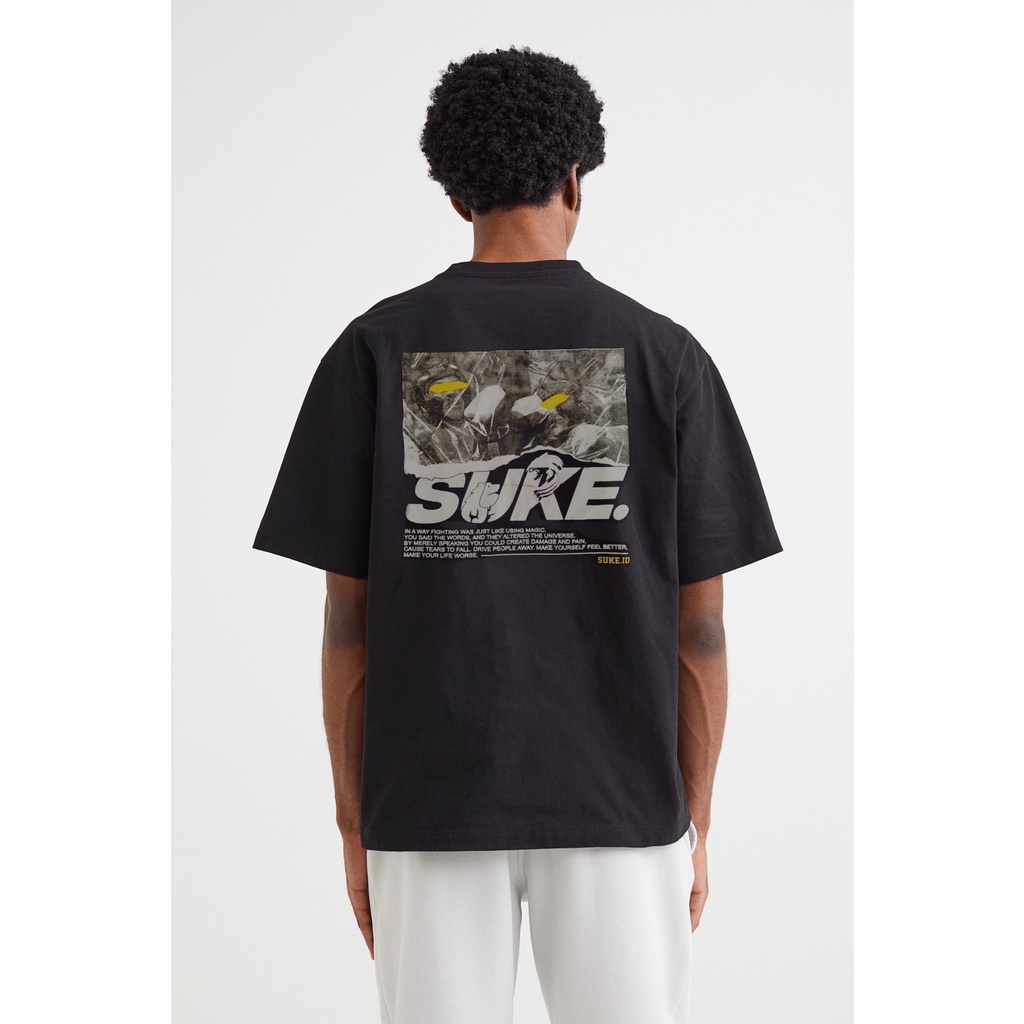 KAOS PRIA STREEWEAR HOUSE OF SMITH BLACK