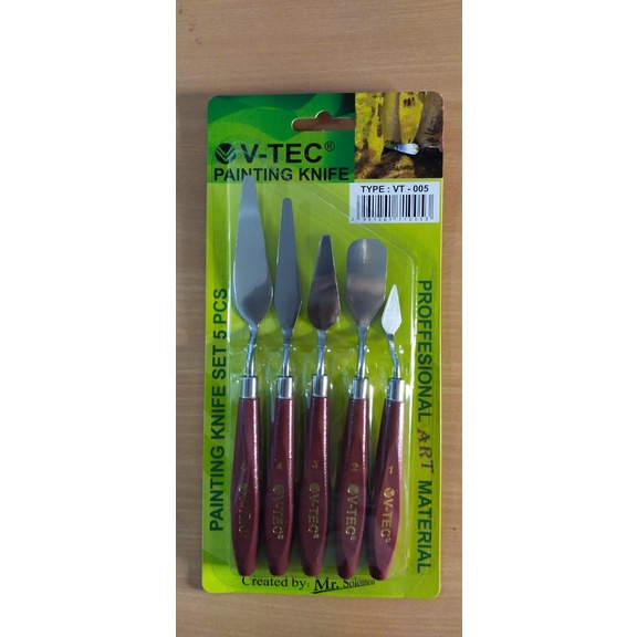 

Kusus Hari Ini Pisau Palet V-Tec Painting Knife Set Isi 5 Pcs Vt-005 Promo