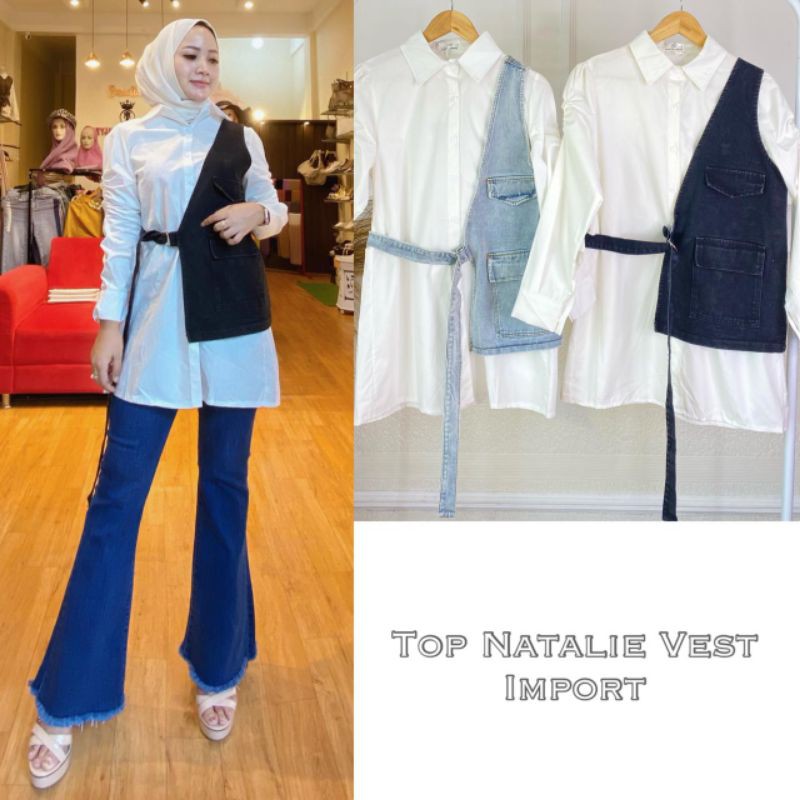 Kemeja Natalie Vest Jeans