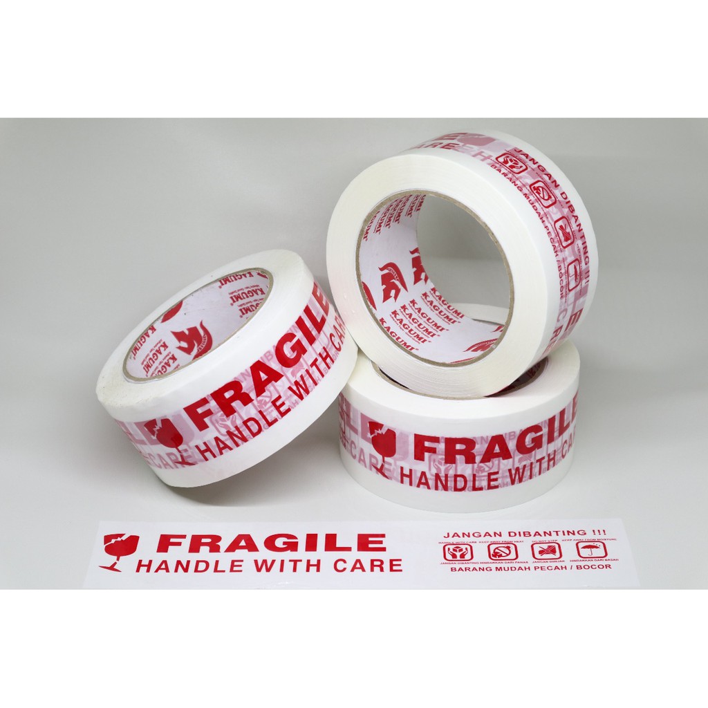 

LAKBAN FRAGILE PUTIH JANGAN DI BANTING 48MM X 100 METER