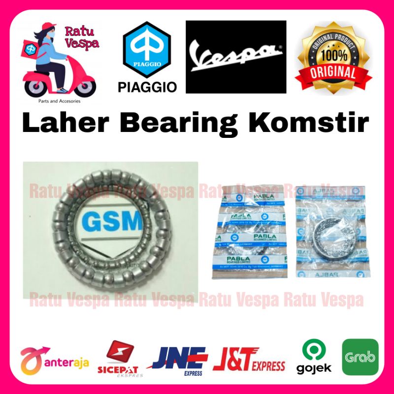 Laher Bearing Komstir Vespa Super,Sprint,PX,PS,Excel