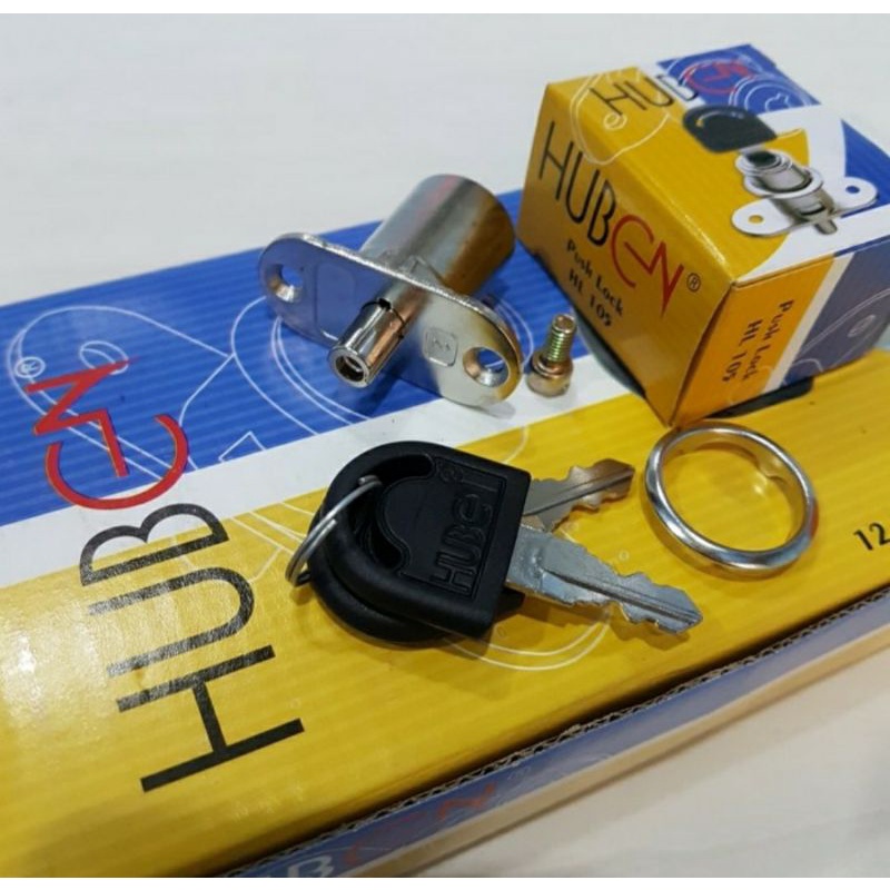 Kunci Tusuk Huben/Push Lock Tekan/Kabinet/Etalase