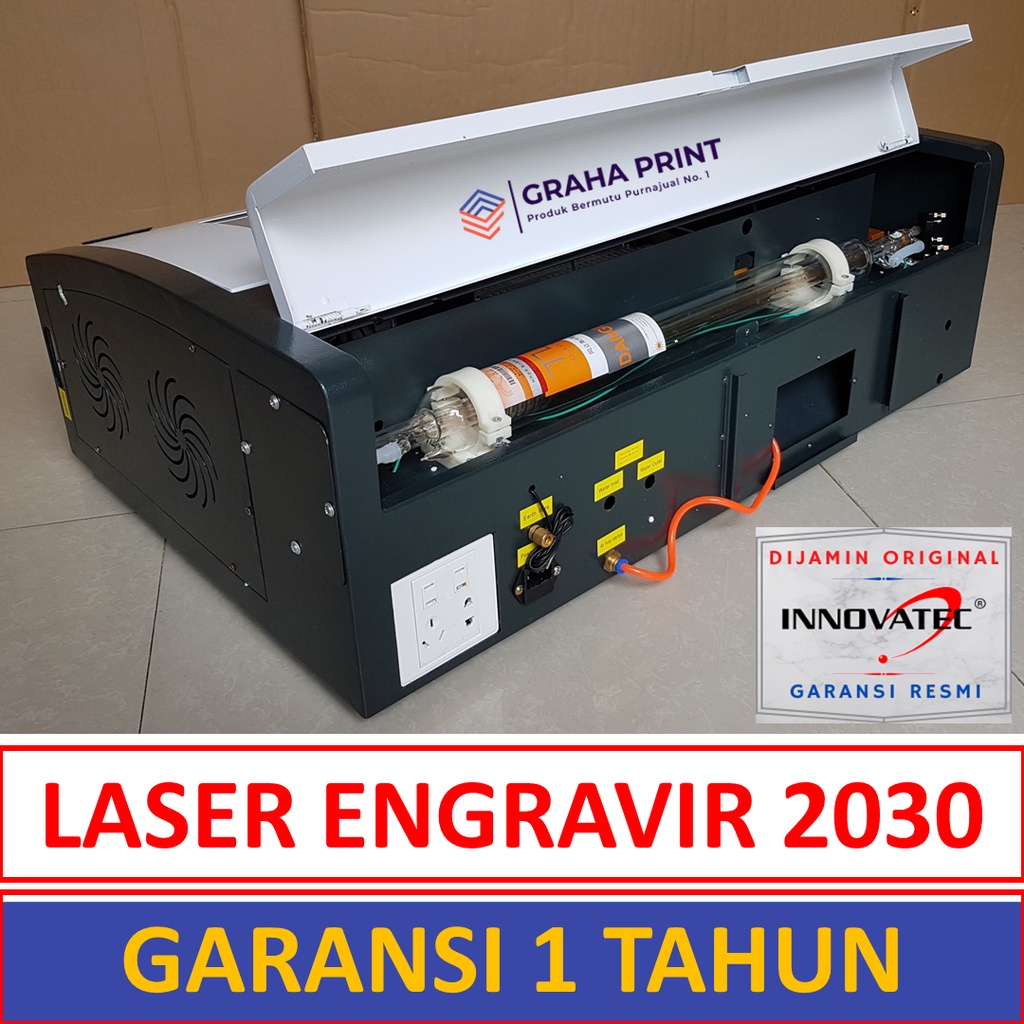 Mesin Laser Cutting Engravir 2030 INNOVATEC Alat Potong dan Grafir Mini Portable Gravir Akrilik Kert