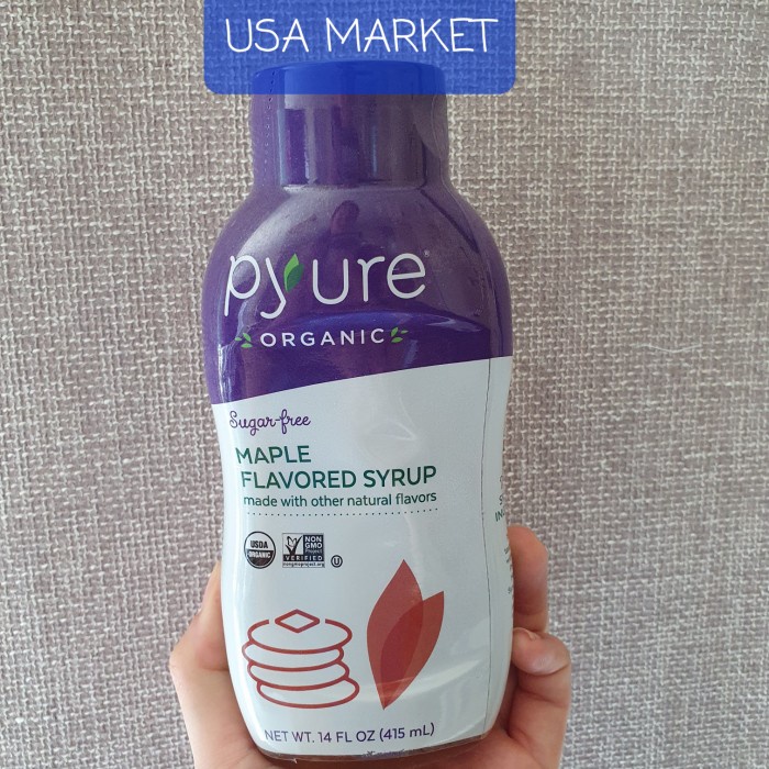 

Pyure maple syrup, organic sugar free 415 ml