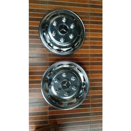 weldop dop roda truck/bis medium model Lancer logo mercy stainless ring 16 lubang 5 atau 6 depan saj