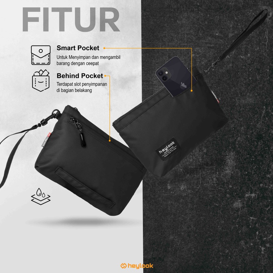 HEYLOOK Project -  Clutch Bag ROYCE 2.0 Hand Bag Pria Wanita Pouch Bag Pria Wanita Waterproof