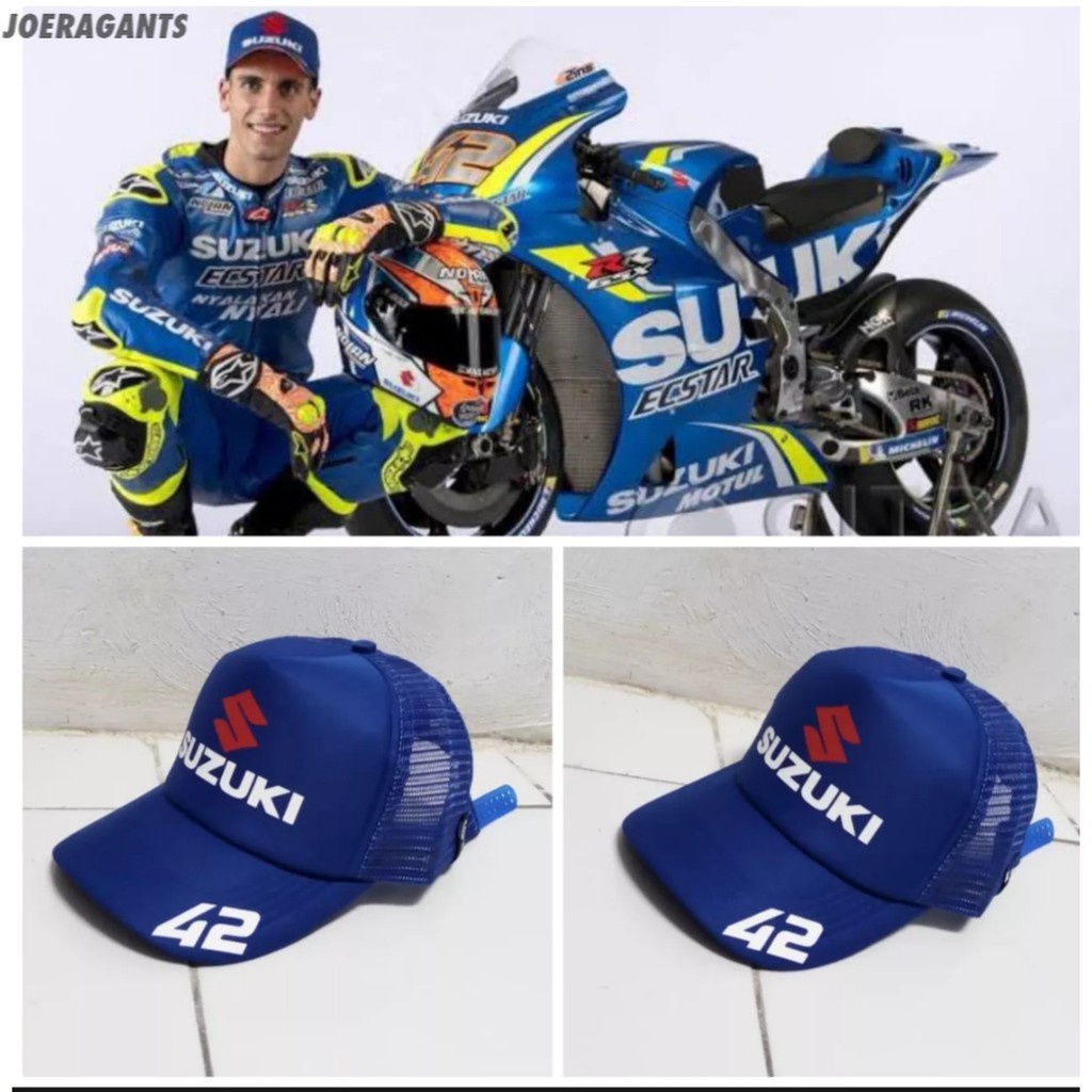 Snapback Topi Trucker Dewasa / Topi Trucker Motogp suzuki Alez rins42 joeragants