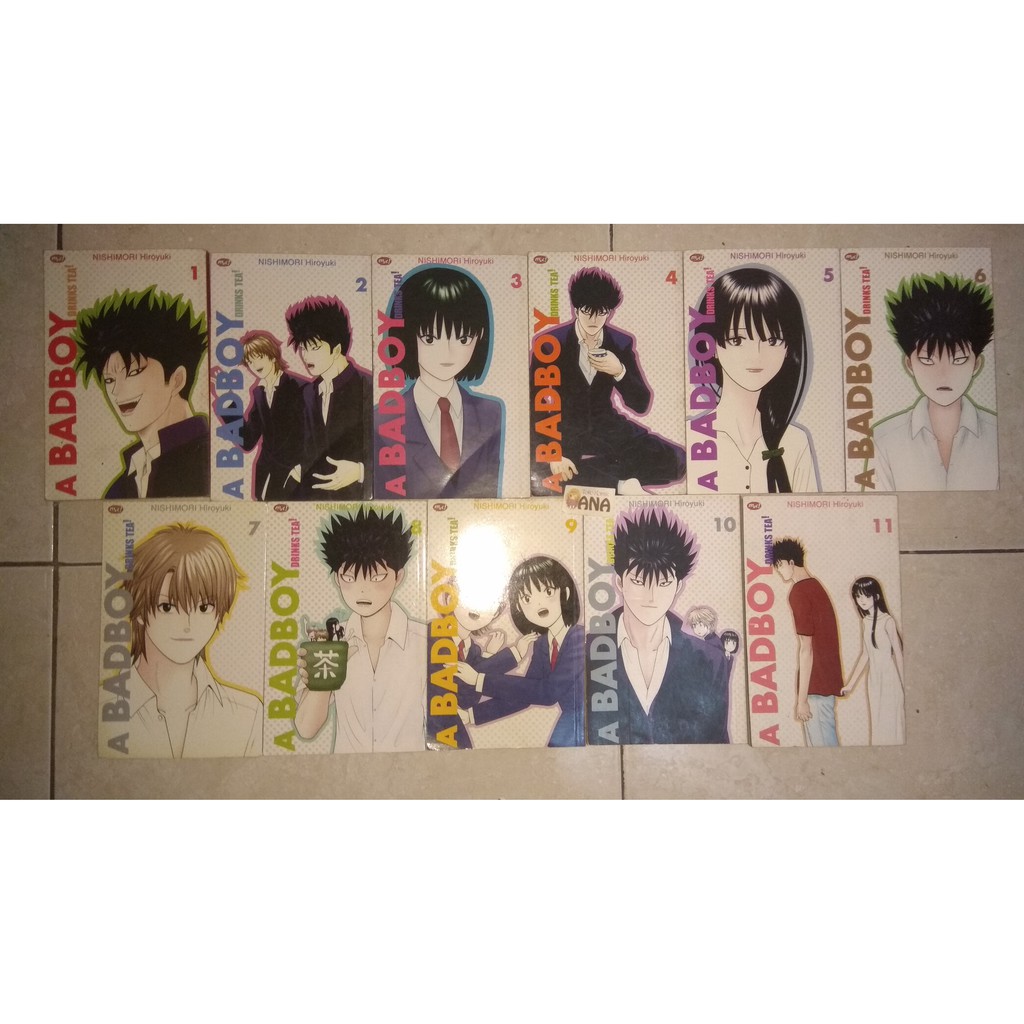 Komik SET A Badboy Drinks Tea 1-11 Tamat (Nishimori Hiroyuki)