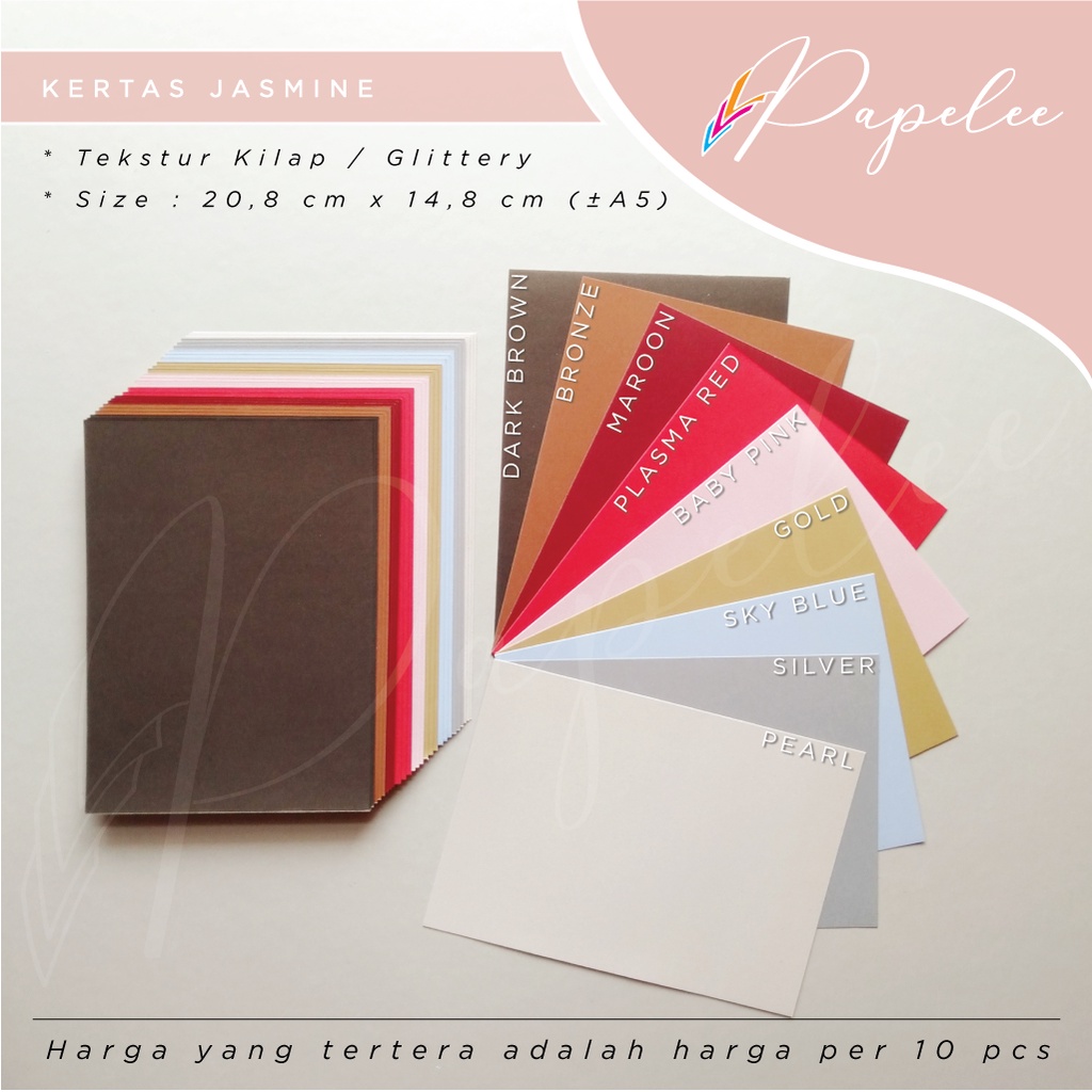 

[10pcs] KERTAS JASMINE / KERTAS FANCY uk. 20,8x14,8cm