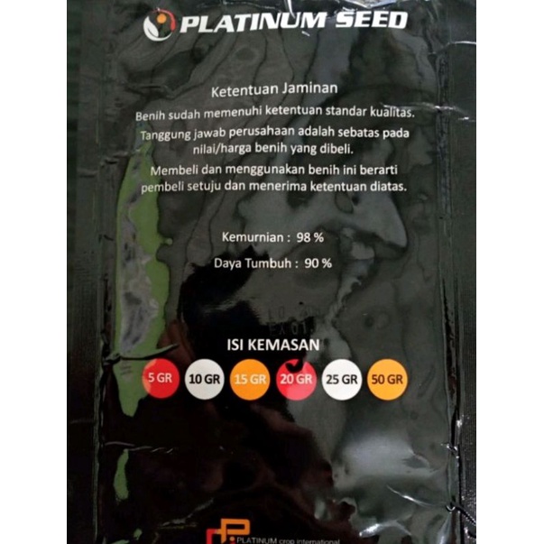 Benih Timun Primo Platinum Seed Timun Hijau Tua Hibrida Andalan