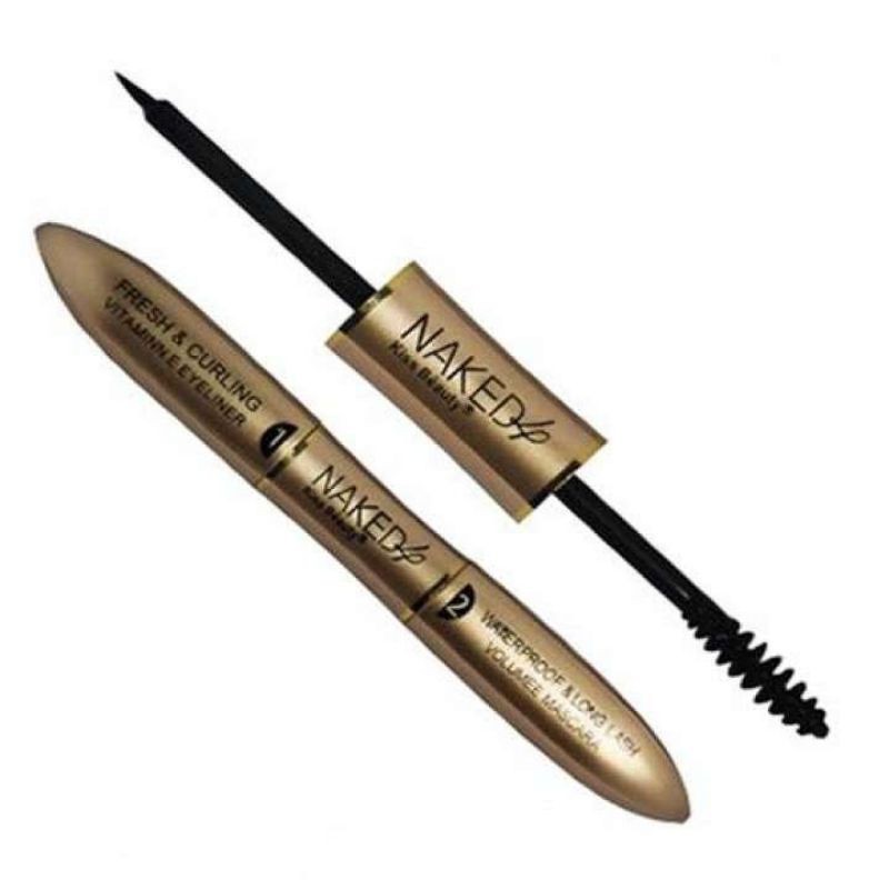 [ECER] MASCARA + EYELINER NAKED5/MAYBELLINE KUNING 2IN1 LONGLAST WATERPROOF