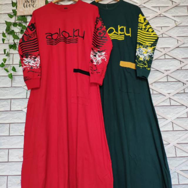 Gamis zolaku kaos komben ori, bahan adem tebal halus nyaman dipake tidak panas , pesan tanya dulu...