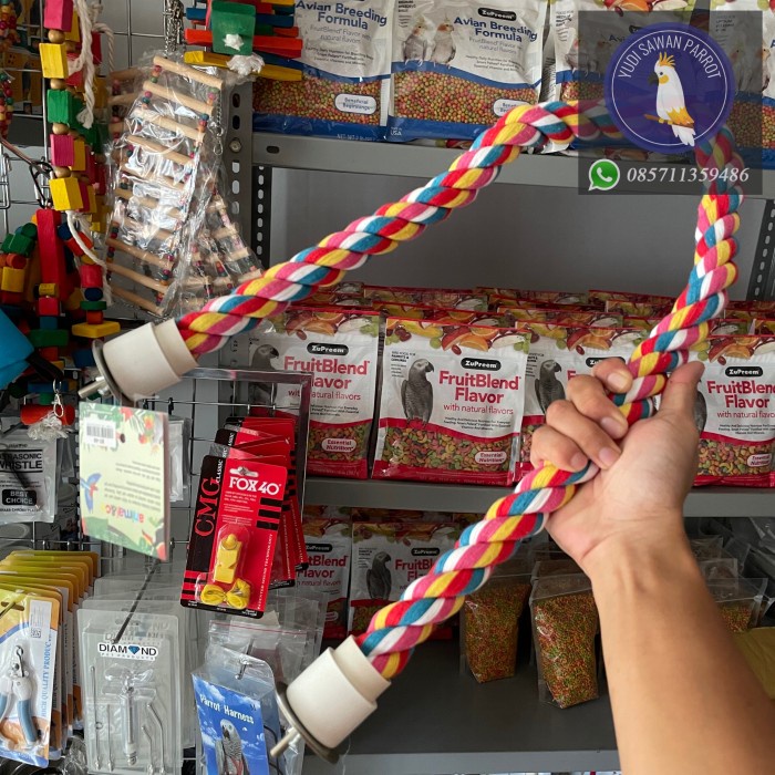 Tangkringan Pangkringan Tali Mainan Burung Sun Conure Falk Monk Parkit