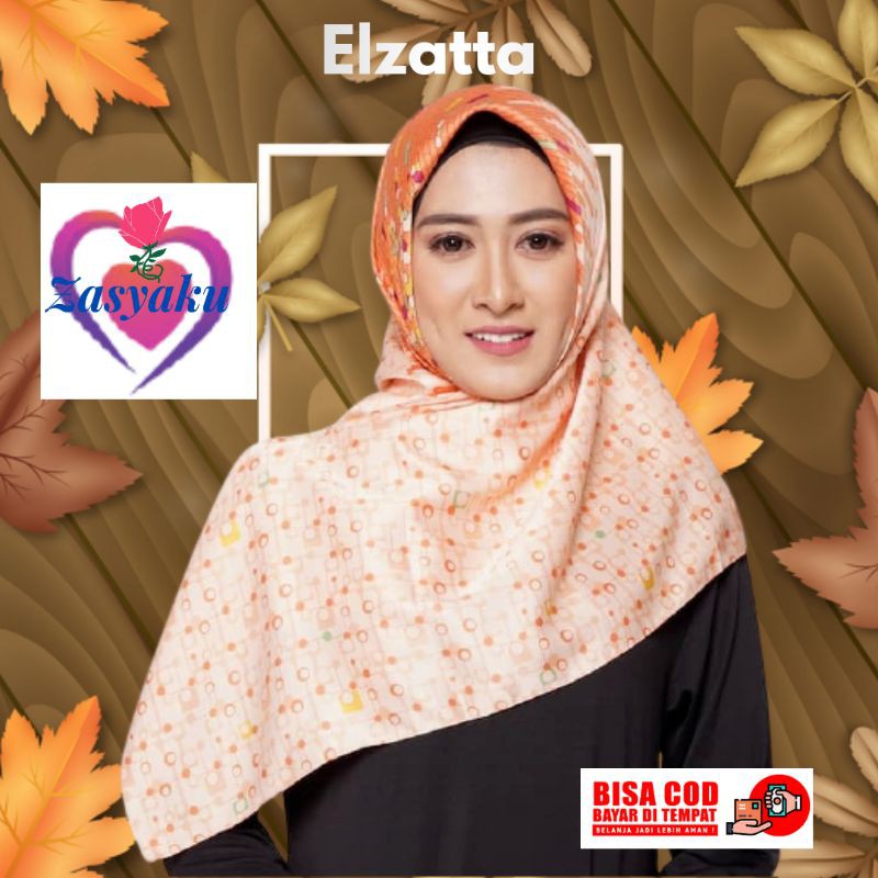 Kaila Lazierka hijab Jilbab Kerudung Segiempat segi empat motif elzatta original branded premium