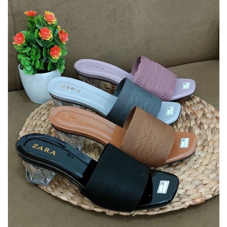 ARCELIO-SANDAL HAK KACA PEEP TOE IMPORT