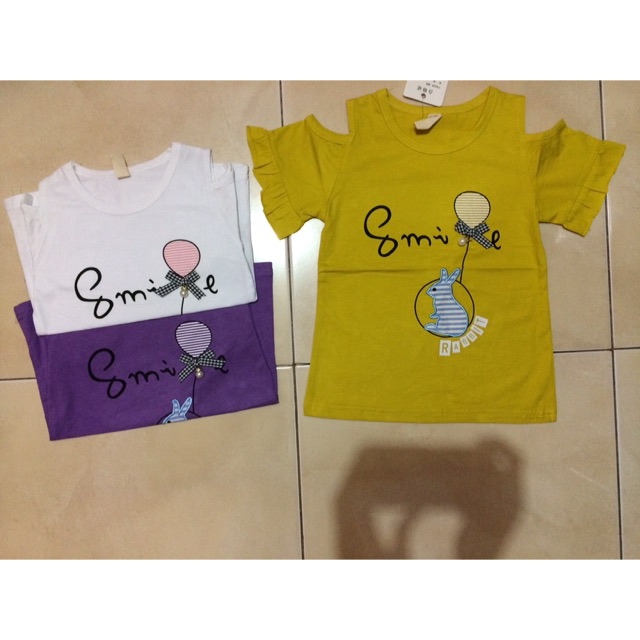  Kaos  Anak  Sabrina Import Smile  Rabbit Shopee Indonesia