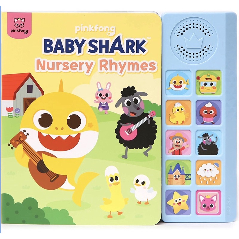 Pinkfong Baby Shark Nursery Rhymes Learning Sound Book For Toddlers