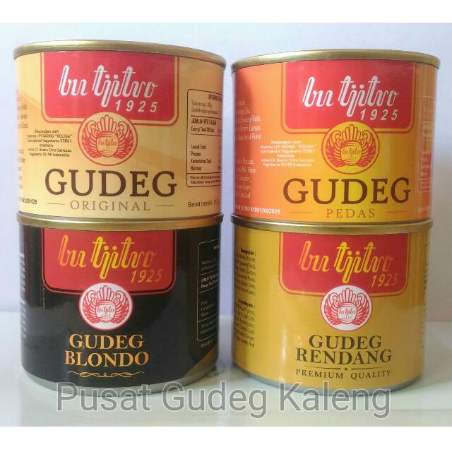 Gudeg Kaleng Bu Tjitro Paket Komplit All Varian - 4Pcs