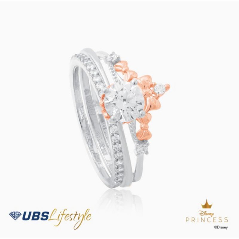 CINCIN EMAS PUTIH UBS DISNEY PRINCESS SNOW WHITE - 17K PUTIH - CCY0133