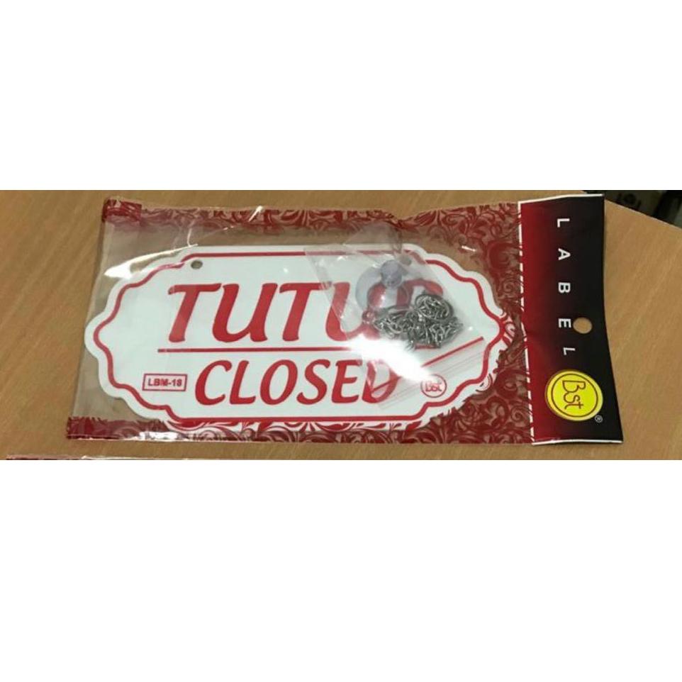 

Ready Stock WF99N Label Akrilik Buka/Open Tutup/Closed Gantung Bolak-Balik Ukuran Medium 56 Best Ter