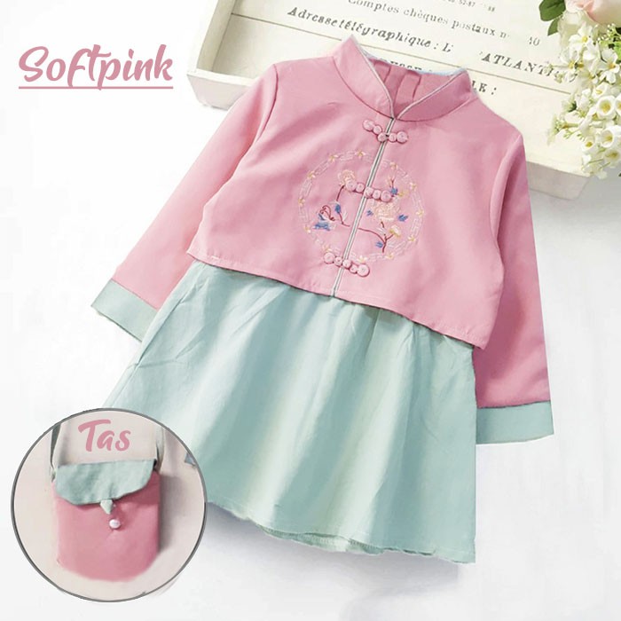 Dress Anak Murah Dress Bayi Murah Imlek Hanbok Oriental Style Cheongsam Hanfu Anak