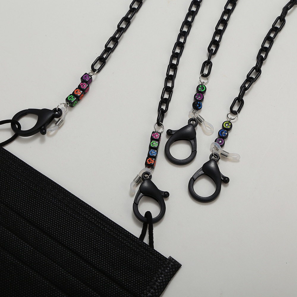 【COD Tangding】Rantai Lanyard Kacamata Anti slip Warna Hitam