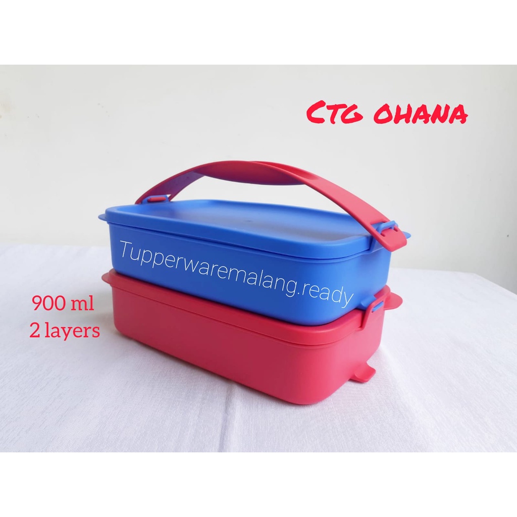 RANTANG MAKANAN TUPPERWARE CLICK TO GO CTG OHANA 2 SUSUN MURAH