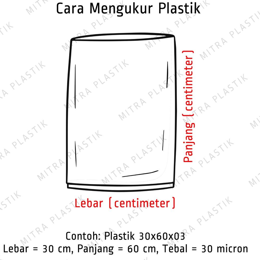 

[PRODUK T0FRC] Plastik PP Lebar 7 Tebal 03 7x10 7x12 7x15 7x20 Kantong Plastik Bening Transparan 0FR
