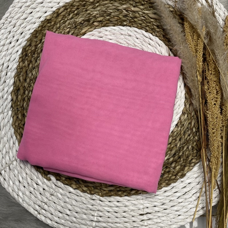 Daily Hijab Bella Square / Jilbab Kerudung segiempat 4-bella polos ROSEPINK