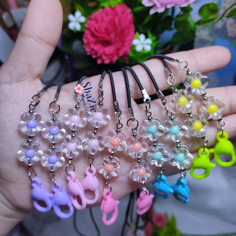 Tali masker 2 in 1 | strap masker hijab | kalung masker bunga | cantolan tali masker 2 in 1 hijab