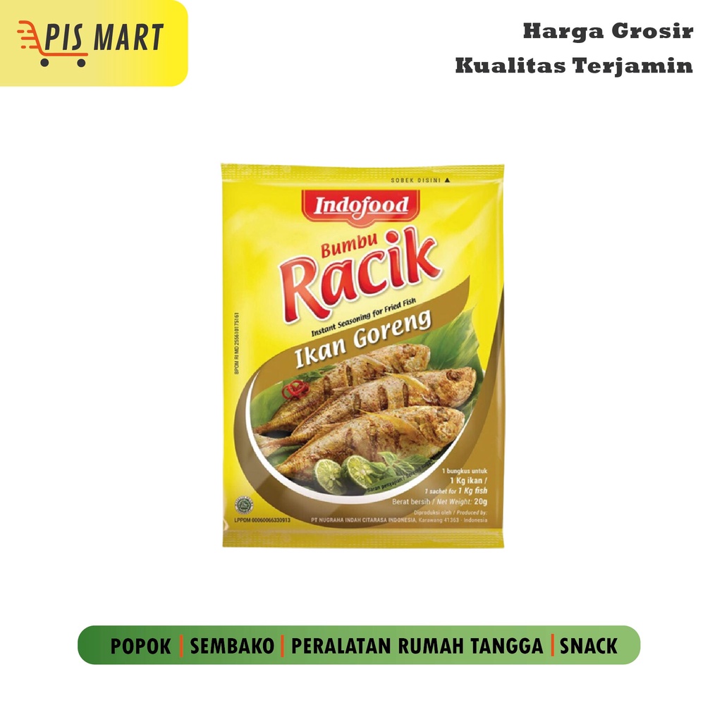 

Indofood Bumbu Racik Ikan Goreng 20 gr