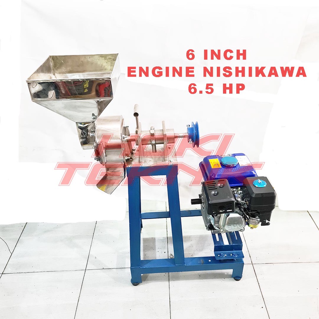 Mesin Penggiling Bumbu Basah 6 inch Nishikawa 6.5 HP